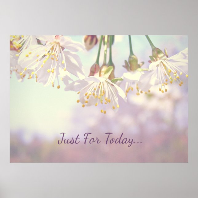 Poster Juste pour aujourd'hui... (Devant)