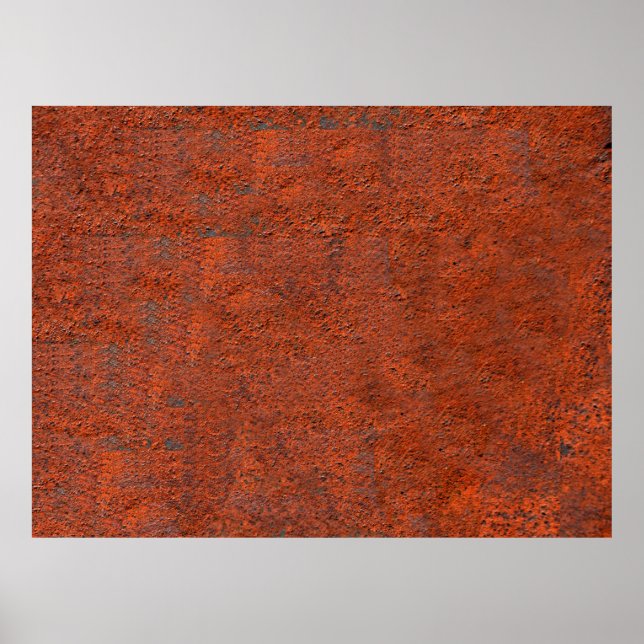 Poster Juste rouille rouille fer rouillé (Devant)
