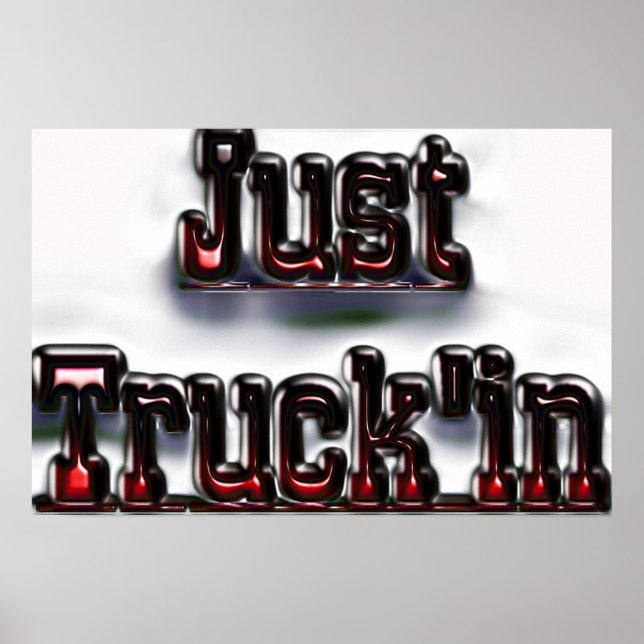 Poster Juste un camion (Devant)