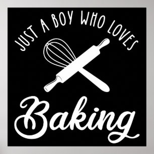 Poster Juste Un Garçon Qui Aime Faire La Cuisine