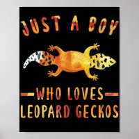 Juste Un Garçon Qui Aime Le Léopard Geckos Lizard