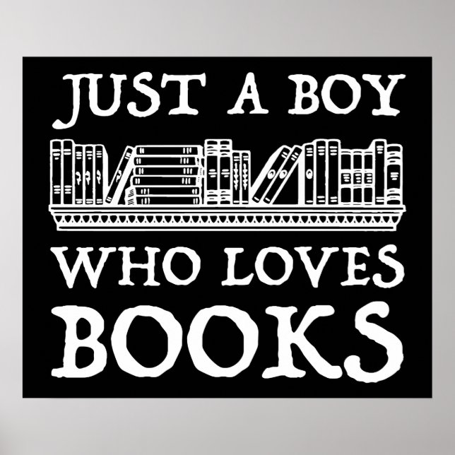 Poster Juste Un Garçon Qui Aime Les Livres (Devant)