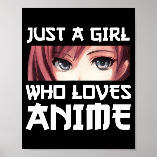 Poster Juste Une Fille Qui Aime Anime (Devant)