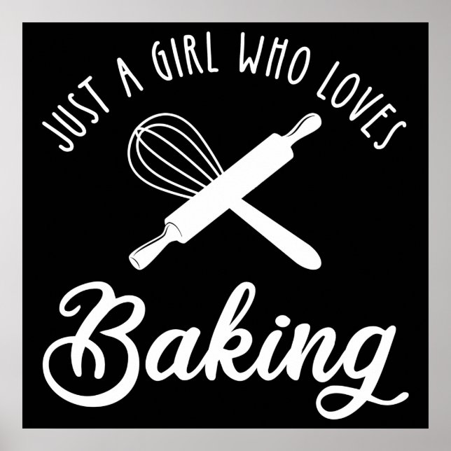 Poster Juste Une Fille Qui Aime Faire La Cuisine (Devant)