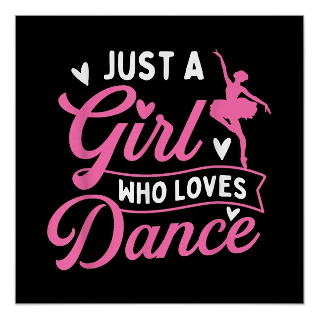 Poster Juste Une Fille Qui Aime La Danse - Danseuse Amant (Devant)