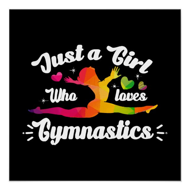 Poster Juste Une Fille Qui Aime La Gymnastique (Devant)