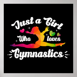 Poster Juste Une Fille Qui Aime La Gymnastique