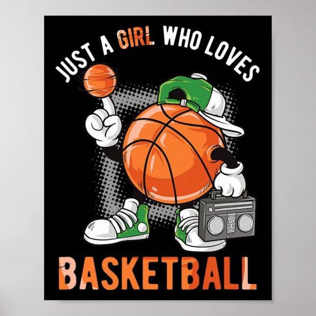 Poster Juste une fille qui aime le basket-ball 1 (Devant)