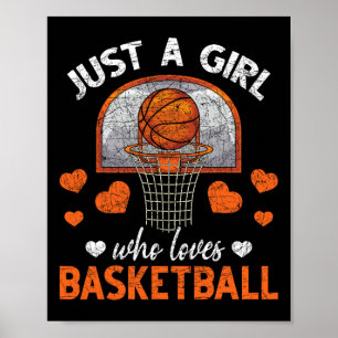 Poster Juste Une Fille Qui Aime Le Joueur De Basketball F