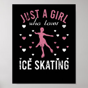 Poster Juste Une Fille Qui Aime Le Patinage Sur Glace Aim