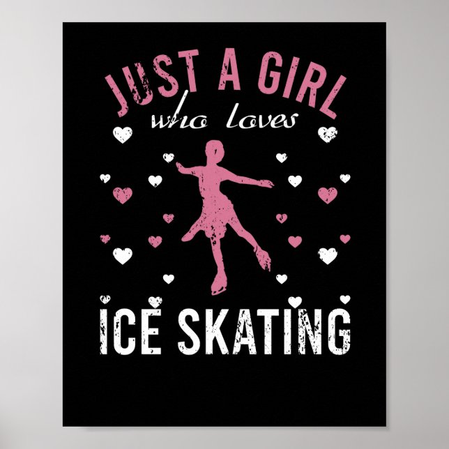 Poster Juste Une Fille Qui Aime Le Patinage Sur Glace Aim (Devant)
