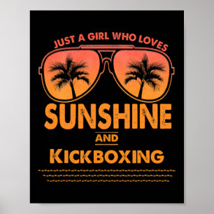 Poster Juste une fille qui aime le soleil et le kickboxin
