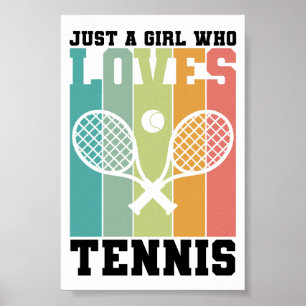 Poster Juste une fille qui aime le tennis Joueur de ten
