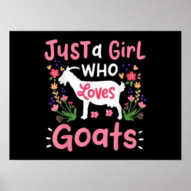 Poster Juste une fille qui aime les chèvres (Devant)