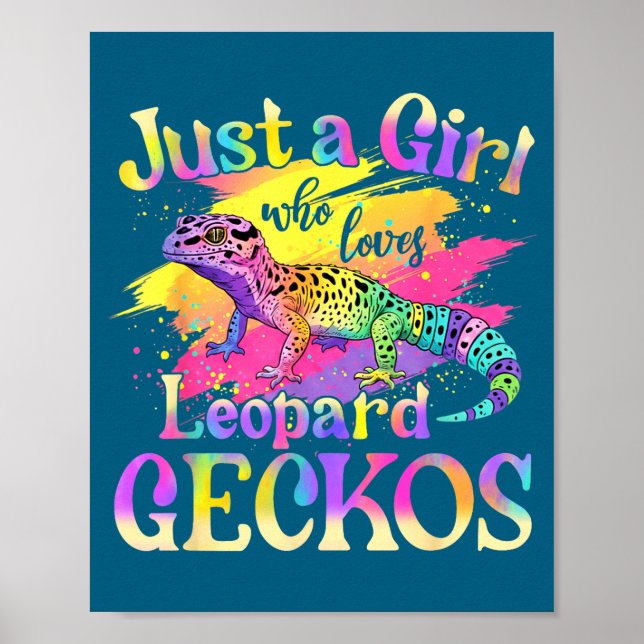 Poster Juste une fille qui aime les geckos léopards  (Devant)