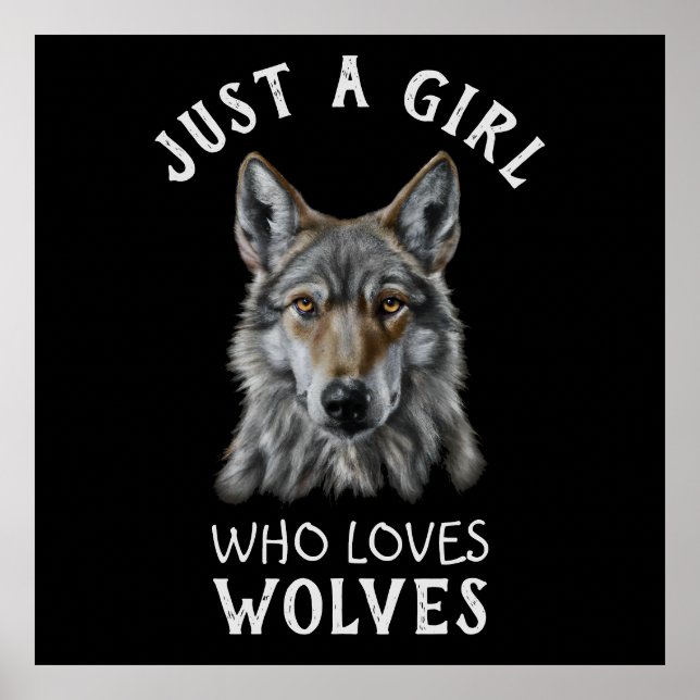 Poster Juste une fille qui aime les loups (Devant)