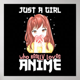 Poster Juste Une Fille Qui Aime Vraiment Anime