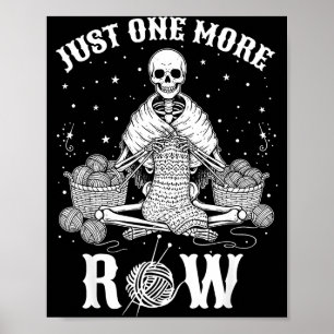 Poster Juste une ligne de plus Crochet squelette Crochet