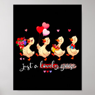 Poster Juste une oie adorable et drôle Squad Valent