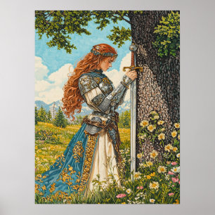 Poster Juste une princesse et son épée