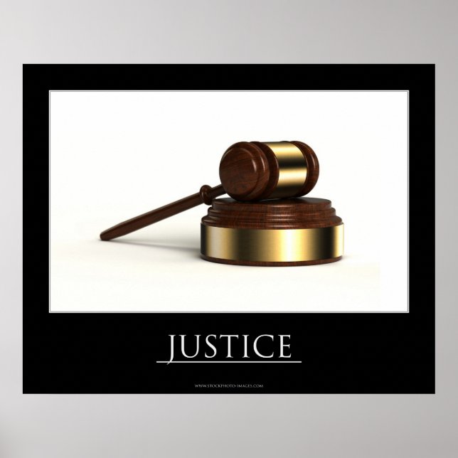 Poster Justice (Devant)