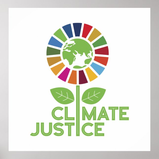 Poster Justice climatique Changement climatique (Devant)