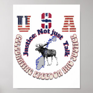 Poster Justice et pas seulement parler