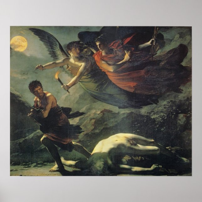 Poster Justice Et Vengeance Divine Poursuivre Le Crime (Devant)