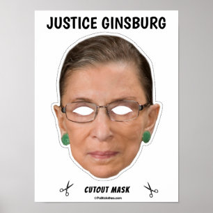 Poster JUSTICE GINSBURG Masque Halloween