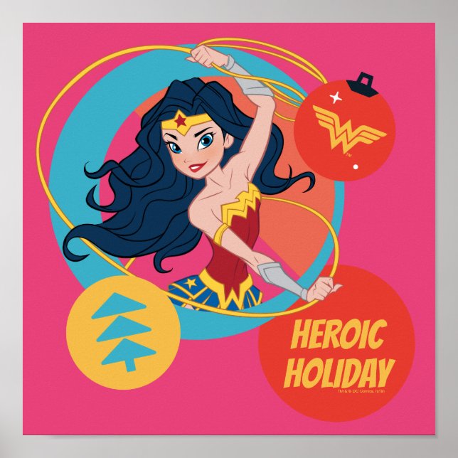 Poster Justice League Wonder Woman Holiday Bauble (Devant)