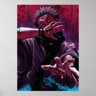 Poster jutsu kaisen anime