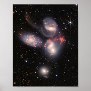 Poster JWST James Webb Télescope spatial Quintet de Steph