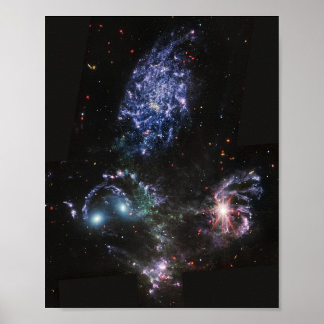 Poster JWST James Webb Télescope spatial Quintet de Steph (Devant)