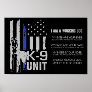 Poster K-9 Unit Police Dog Unit