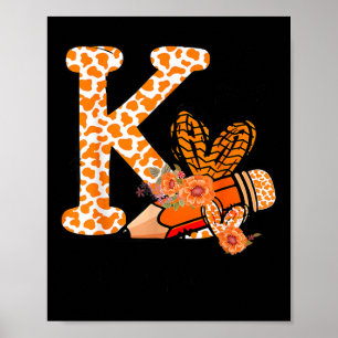 Poster K est pour la gentillesse Orange anti-intimidation