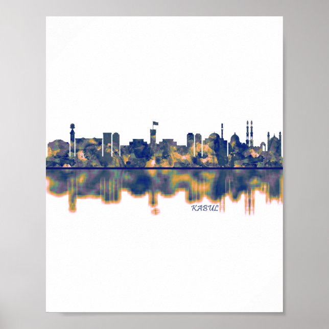 Poster Kaboul Skyline (Devant)