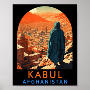 Poster Kaboul Voyage à la découverte des vacances d'été K