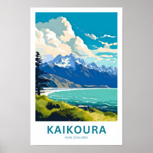 Poster Kaikoura New Zealand Travel Print