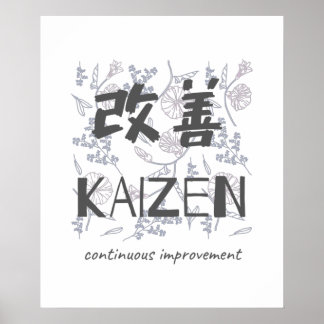 Poster Kaizen - Amélioration continue