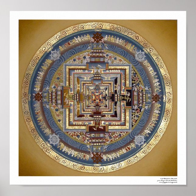 Poster Kalachakra Mandala B (Devant)