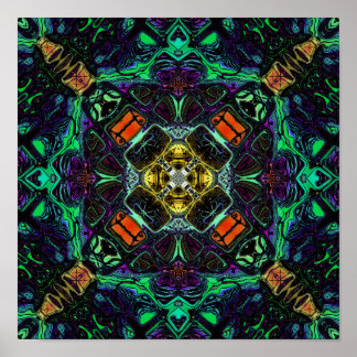 Poster Kaleidoscope de Couleurs