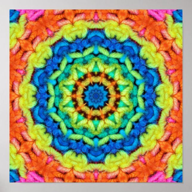 Poster Kaléidoscope de jour ensoleillé (Devant)