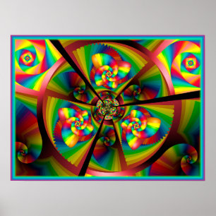Poster Kaleidoscope de moulinets