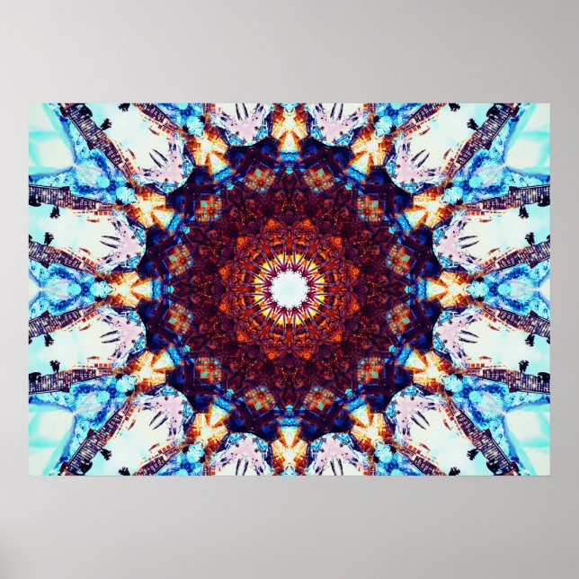 Poster Kaleidoscope | Mandala Art (Devant)