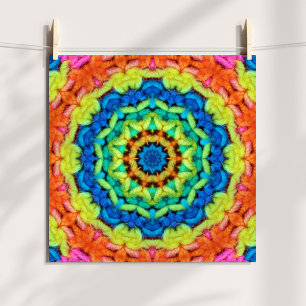 Poster Kaleidoscope numérique de jour ensoleillé en fil d