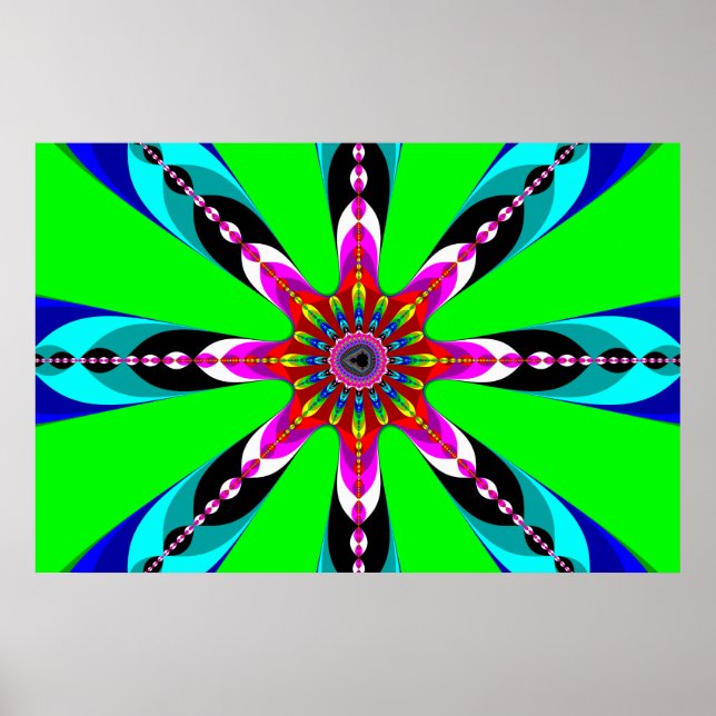 Poster Kaleidozone - Fractal (Devant)