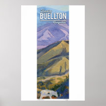 Poster - Kalifornische Berge