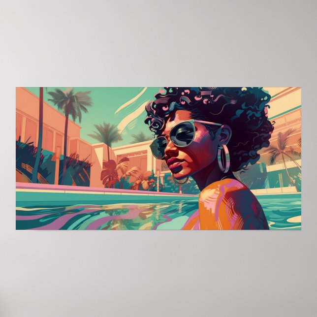 Poster Kalisha nager dans le paradis (Devant)