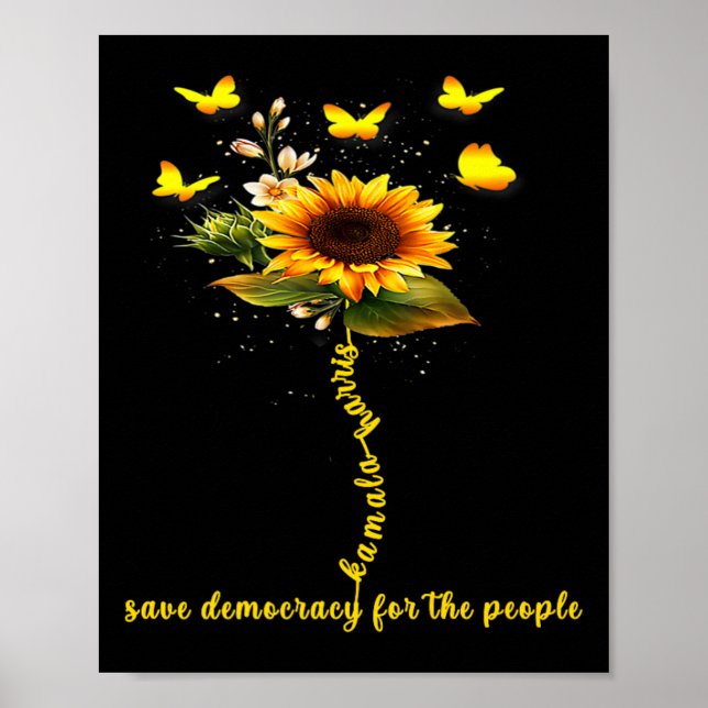 Poster Kamala Harris 2024 Sauver La Démocratie Pour Le Pe (Devant)
