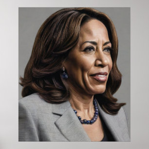 Poster Kamala Harris 2024 Vice-présidente de Black Women